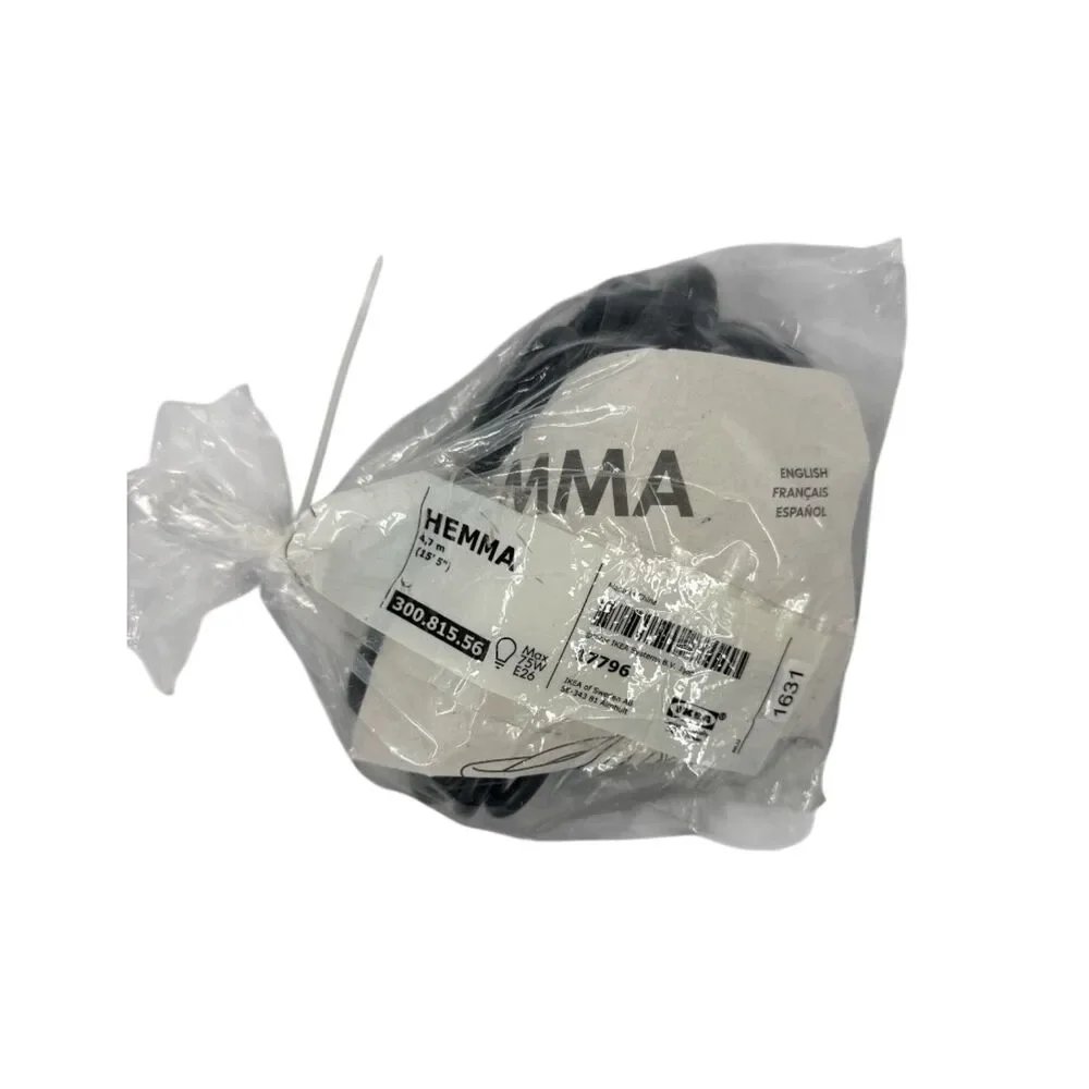 Ikea Nittio Light and Hemma Cord Set 003.171.55 300.815.56